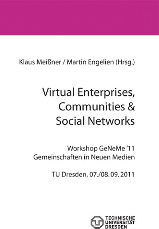 Virtual Enterprises, Communities & Social Networks