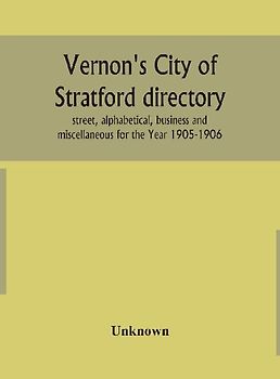 Vernon'S City Of Stratford Directory