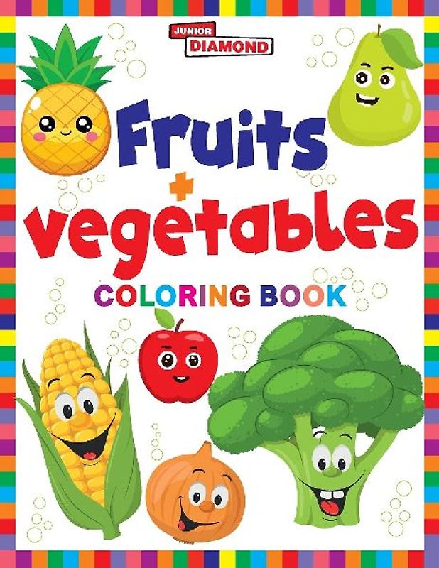 Fruits And Vegetables Colouring Book