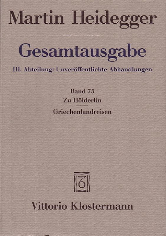Zu Hölderlin - Griechenlandreisen