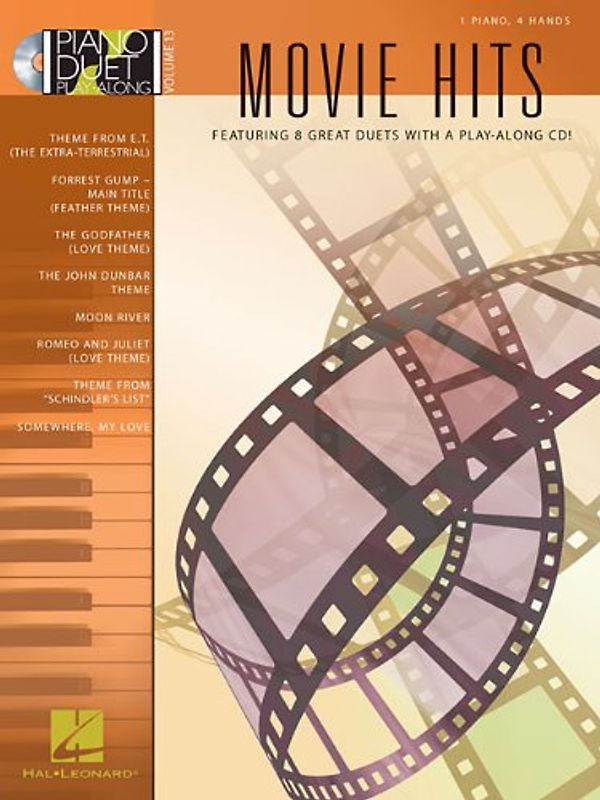 Movie Hits [With CD] (Piano Duet Play-Along (Hal Leonard))