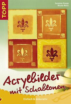 Acrylbilder mit Schablonen