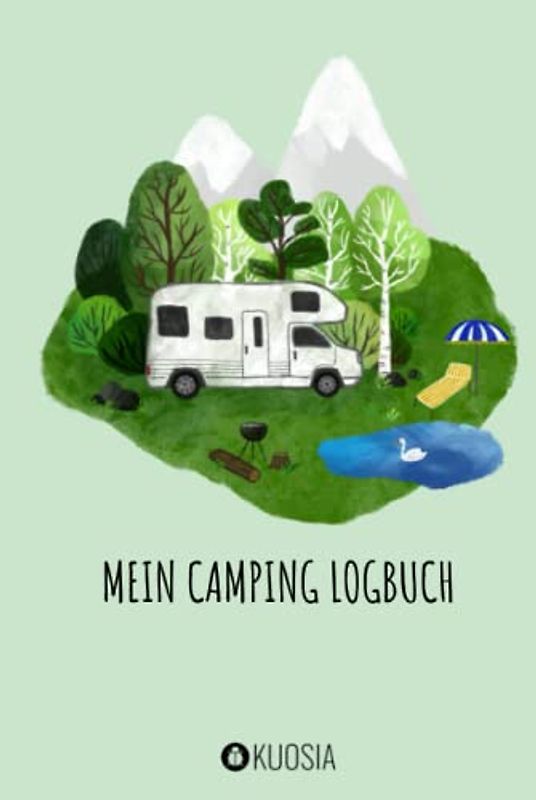 Mein Camping Logbuch: Reisetagebuch zum Selbst Ausfüllen für Reise mit Wohnwagen, Wohnmobil & Van. Inhalt in S/W & hochwertiges Design. Caravan ... Tagebuch Journal zum Eintragen. 6"x9"