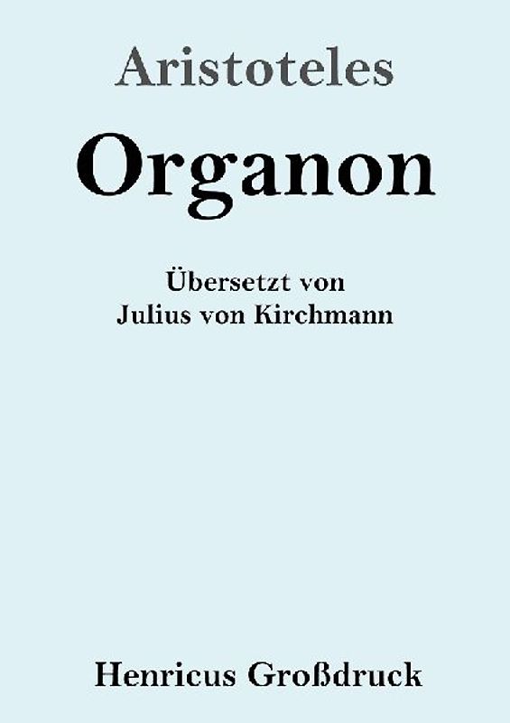 Organon (Großdruck)