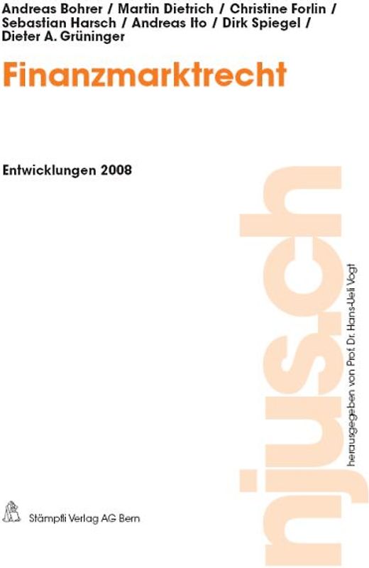 Finanzmarktrecht, Entwicklungen 2008