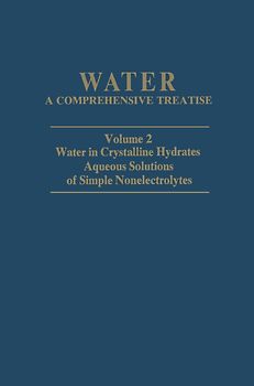 Water in Crystalline Hydrates Aqueous Solutions of Simple Nonelectrolytes