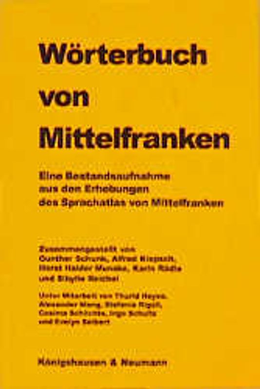 Wörterbuch von Mittelfranken