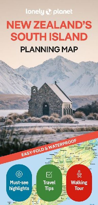 Lonely Planet New Zealand's South Island Planning Map