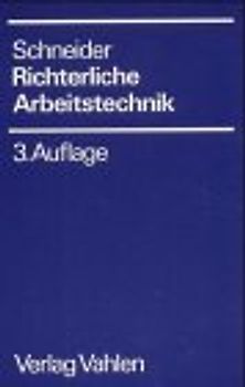 Richterliche Arbeitstechnik