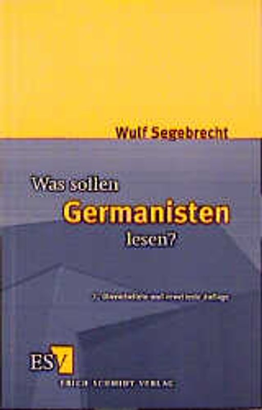 Was sollen Germanisten lesen?