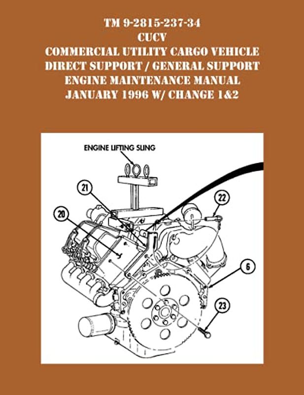 TM 9-2815-237-34 CUCV Commercial Utility Cargo Vehicle Direct Support / General Support Engine Maintenance Manual January 1996 w/ Change 1&2