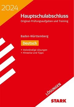 STARK Lösungen zu Original-Prüfungen und Training Hauptschulabschluss 2024 - Deutsch 9. Klasse - BaWü
