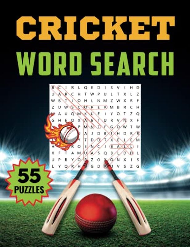 Cricket Word Search: Large Print Cricket Word Search Puzzle Book For Adults and Teens | Gift For Cricket Lovers & Fans