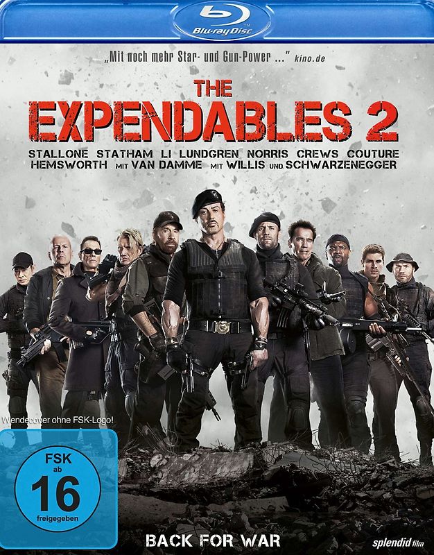 The Expendables 2 - Back for War Blu-ray Disc