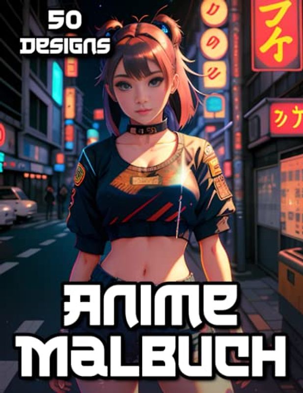 Manga und Anime Malbuch für Jugendliche: Japanische Comic Designs zum Ausmalen für Erwachsene und Teenager