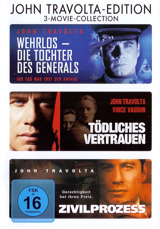 Tödliches Vertrauen / Wehrlos Die Tochter Des Generals / Zivilprozess [3 DVDs, John Travolta Edition] DVD