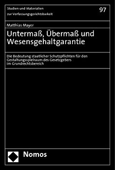 Untermaß, Übermaß und Wesensgehaltgarantie