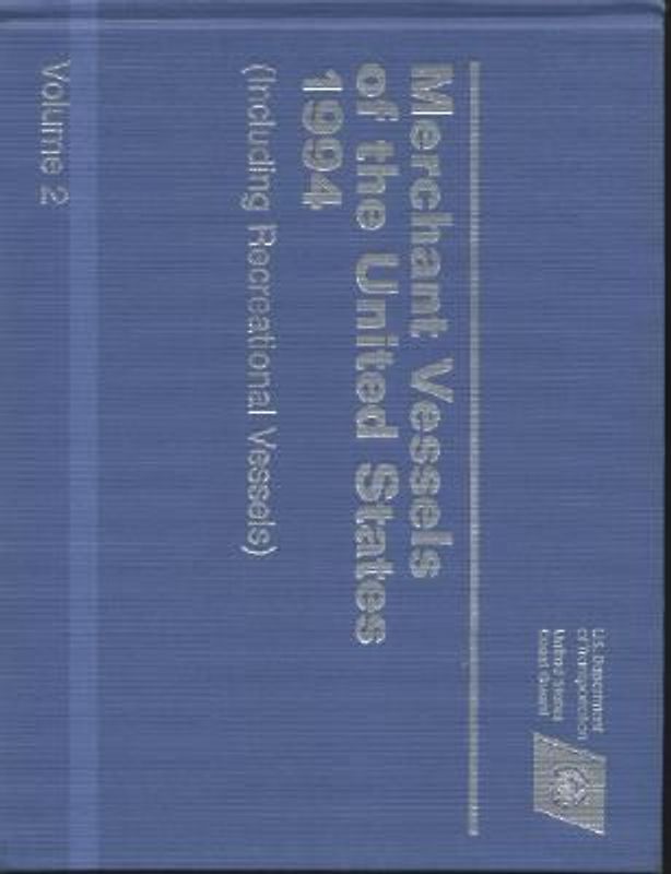 Merchant Vessels of the United States, 1994