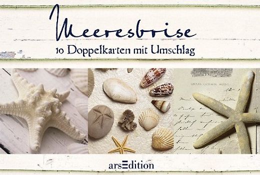 Meeresbrise. 10 Doppelkarten im Umschlag in einer Geschenkbox