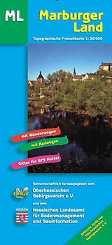 "Topographische Freizeitkarten 1:50000 Hessen. Sonderblattschnitte... / Marburger Land (West + Ost) TF 50