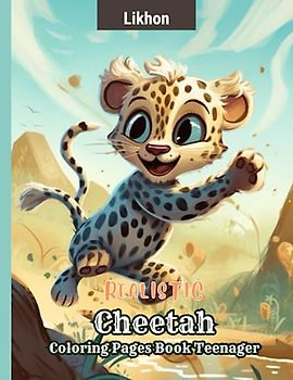 Likhon Realistic Cheetah Coloring Pages Book Teenager