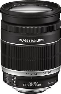 Image of Canon EF-S 18-200 mm F3.5-5.6 IS 72 mm filter (geschikt voor Canon EF-S) zwart (Refurbished)
