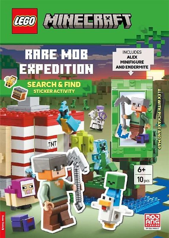 LEGO®  Minecraft®: Rare Mob Expedition Search & Find Sticker Activity Book (with Alex minifigure and Endermite)