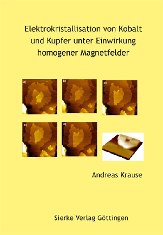 Elektrokristallisation von Kobalt und Kupfer unter Einwirkung homogener Magnetfelder