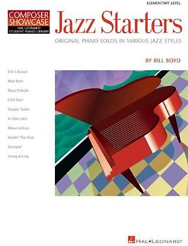 Jazz Starters: Elementary Level Composer Showcase (Hal Leonard Student Piano Library (Songbooks))