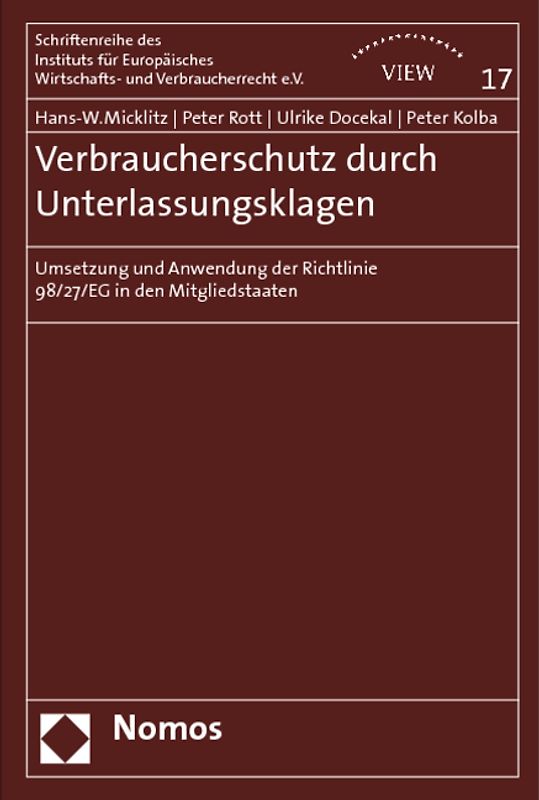Verbraucherschutz durch Unterlassungsklagen