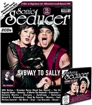 Sonic Seducer 04-10 mit 2 CDs im Digisleeve + 37 Seiten Mittelalter-Special; Bands: Subway To Sally, De/Vision, Dead By Sunrise, Depeche Mode, VNV ... + Subway To Sally Titelstory - Sonic Seducer