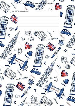 Hefte - Blöcke - Notizen: Vokabelheft DIN A4, 50 Seiten, Soft Cover, Inhaltsverzeichnis, 2 Spalten, Erfolgs-Tracker, Schulheft englisch