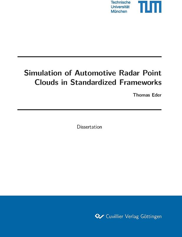 Simulation of Automotive Radar Point Clouds in Standardized Frameworks
