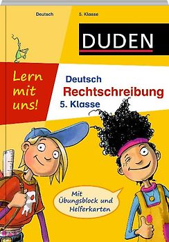 Lern mit uns! Deutsch - Rechtschreibung 5. Klasse. Mit Übungsblock und Helferkarten