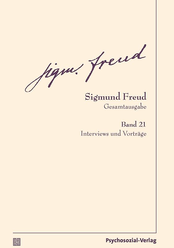 Gesamtausgabe (SFG), Band 21