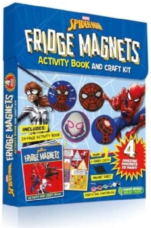 Marvel Spider-Man: Fridge Magnets Activity Book and Craft Kit