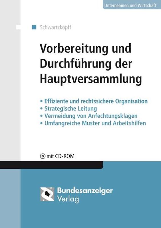 Vorbereitung und Durchführung der Hauptversammlung