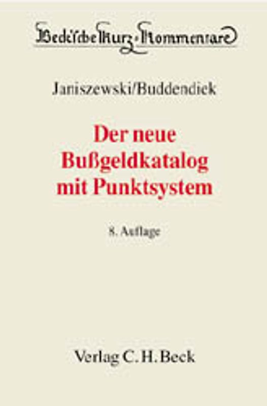 Der neue Bussgeldkatalog mit Punktsystem