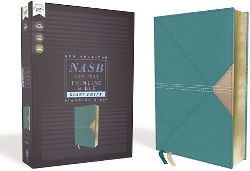 Nasb, Thinline Bible, Giant Print, Leathersoft, Teal, Red Letter Edition, 1995 Text, Comfort Print
