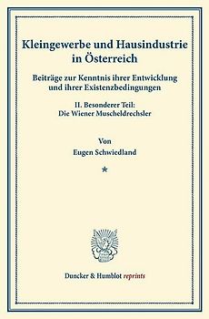 Kleingewerbe und Hausindustrie in Österreich.