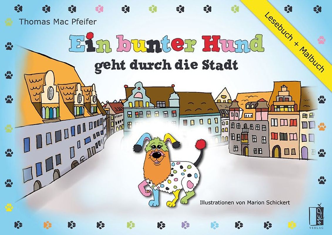 Ein bunter Hund geht durch die Stadt