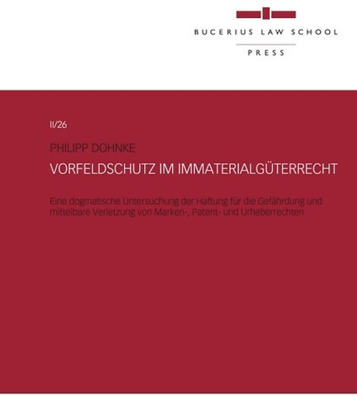 Vorfeldschutz im Immaterialgüterrecht