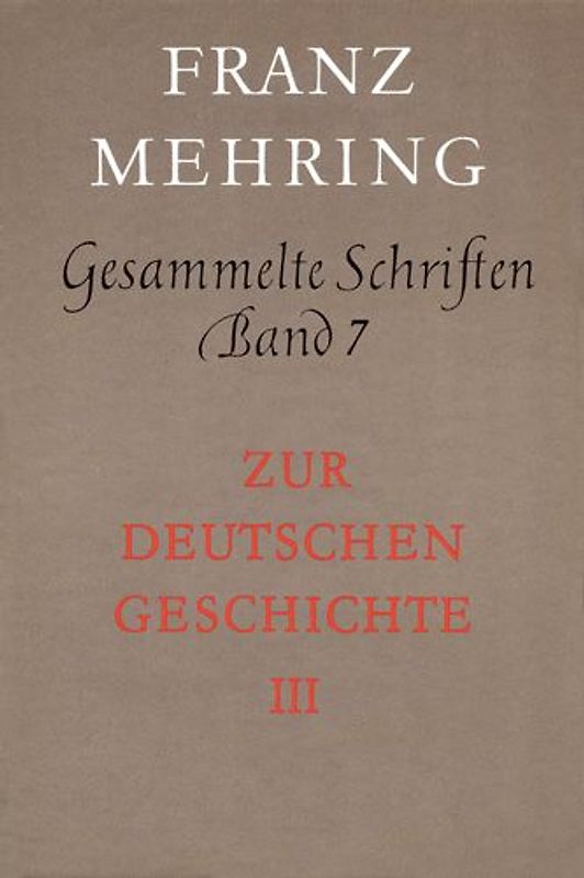 Gesammelte Schriften Band 7