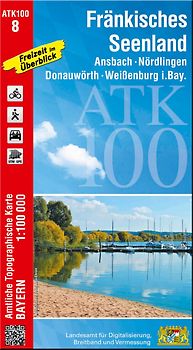 ATK100-8 Fränkisches Seenland (Amtliche Topographische Karte 1:100000)