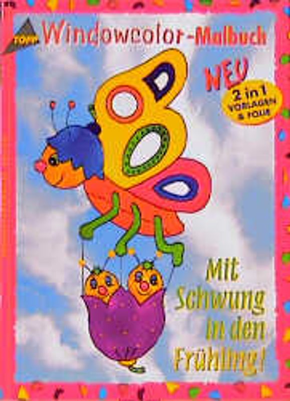 Mit Schwung in den Frühling!. Vorlagen und Folien in einem und Farbvorschläge für jedes Motiv. Malen - abziehen - fertig