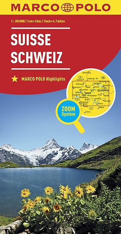 MARCO POLO Länderkarte Schweiz 1:303.000