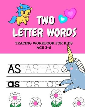 Two Letter Words: Tracing Workbook for Kids Age 3-6