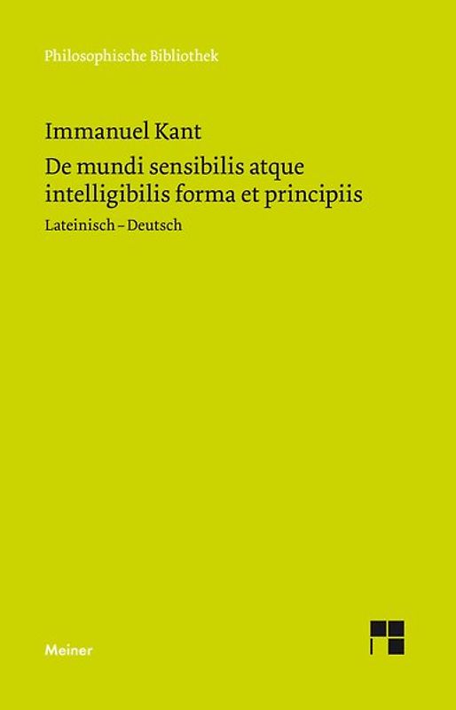 De mundi sensibilis atque intelligibilis forma et principiis