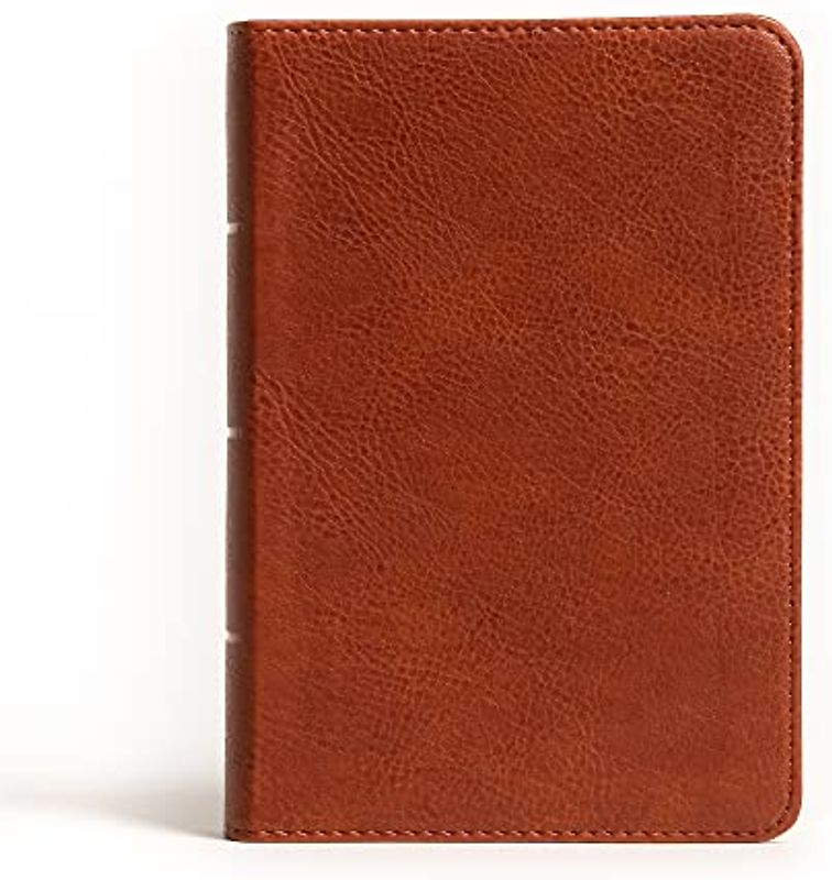 NASB Large Print Compact Reference Bible, Burnt Sienna Leathertouch