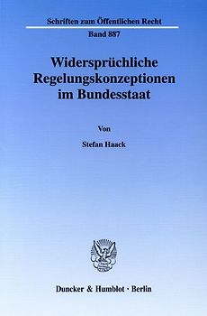 Widersprüchliche Regelungskonzeptionen im Bundesstaat.